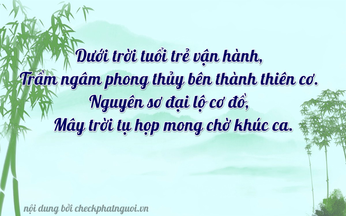 Bài thơ ý nghĩa cho <b>biển số 62D-00248</b> tại website checkphatnguoi.vn