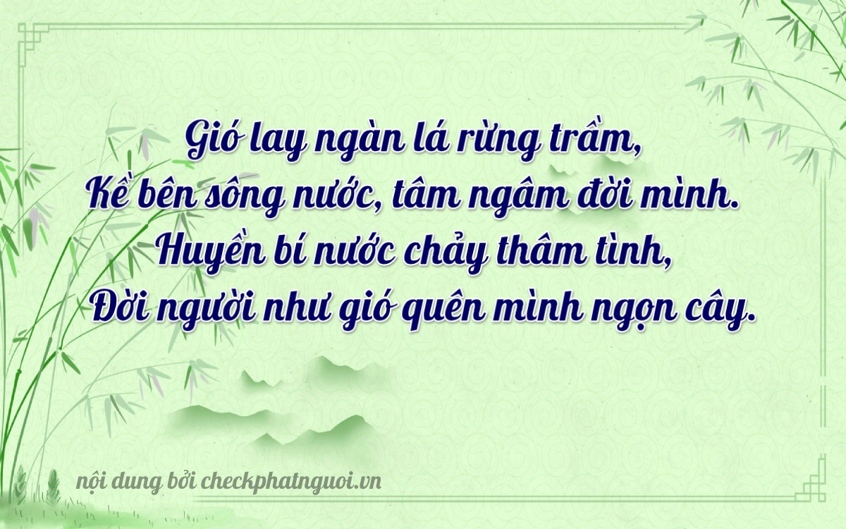 Bài thơ ý nghĩa cho <b>biển số 62E1-97979</b> tại website checkphatnguoi.vn