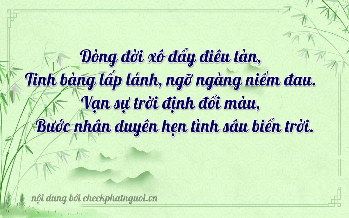 Bài thơ ý nghĩa cho <b>biển số 62G1-31718</b> tại website checkphatnguoi.vn