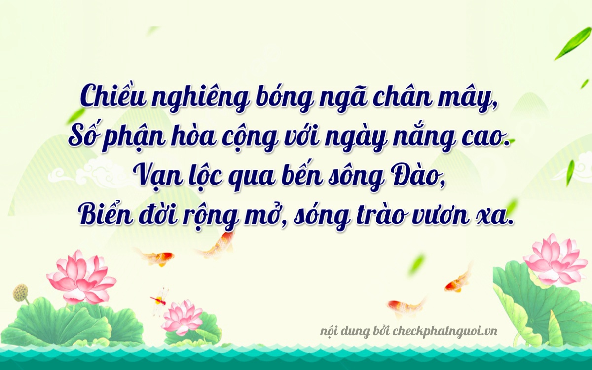 Bài thơ ý nghĩa cho <b>biển số 62G1-37900</b> tại website checkphatnguoi.vn