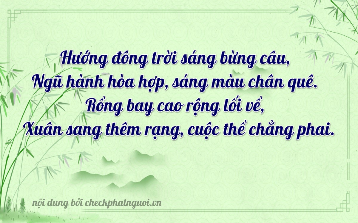 Bài thơ ý nghĩa cho <b>biển số 62G1-45604</b> tại website checkphatnguoi.vn
