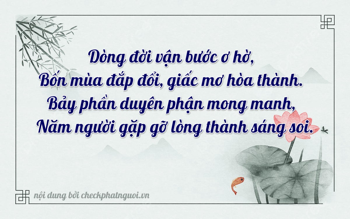 Bài thơ ý nghĩa cho <b>biển số 62G1-47466</b> tại website checkphatnguoi.vn