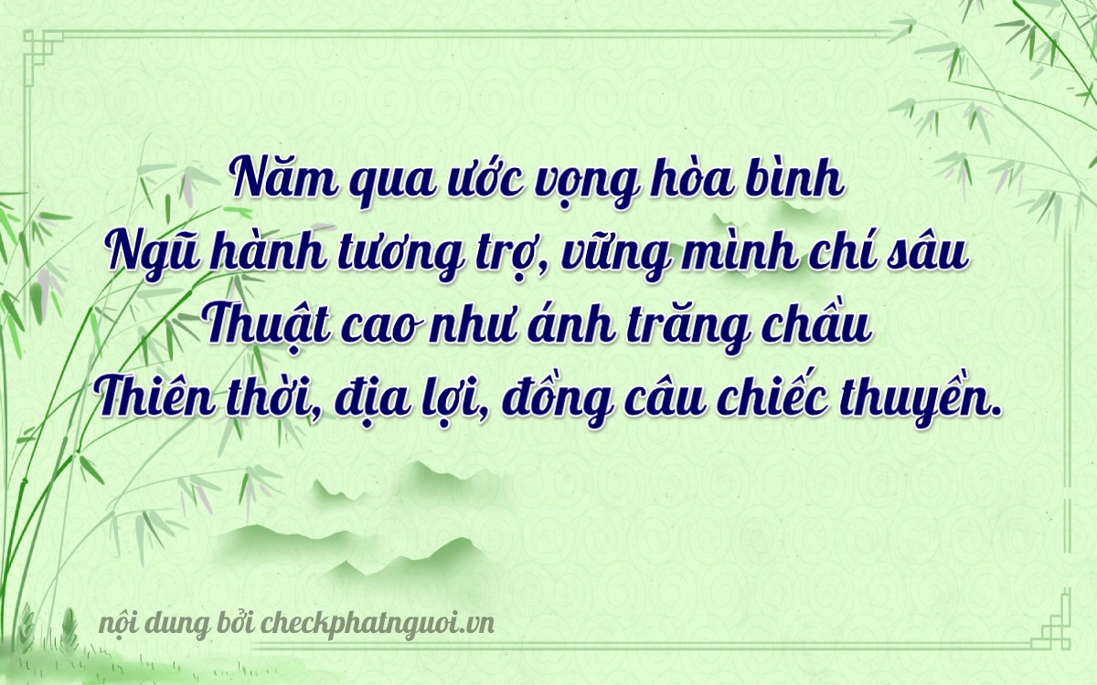 Bài thơ ý nghĩa cho <b>biển số 62G1-52283</b> tại website checkphatnguoi.vn