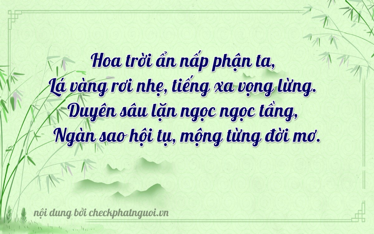 Bài thơ ý nghĩa cho <b>biển số 62H1-23712</b> tại website checkphatnguoi.vn