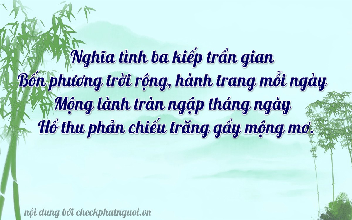 Bài thơ ý nghĩa cho <b>biển số 62H-13840</b> tại website checkphatnguoi.vn