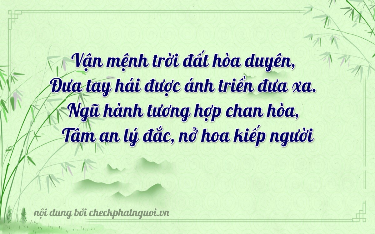 Bài thơ ý nghĩa cho <b>biển số 62H-67261</b> tại website checkphatnguoi.vn