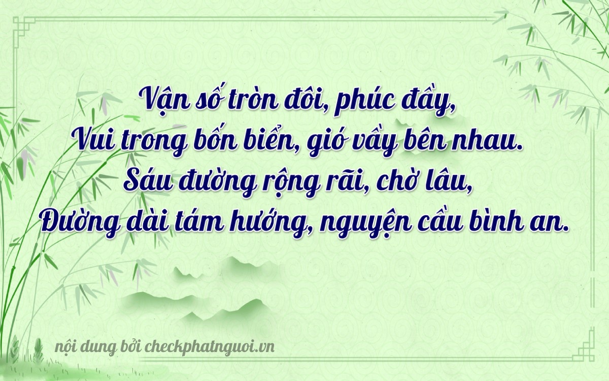 Bài thơ ý nghĩa cho <b>biển số 62K1-32648</b> tại website checkphatnguoi.vn