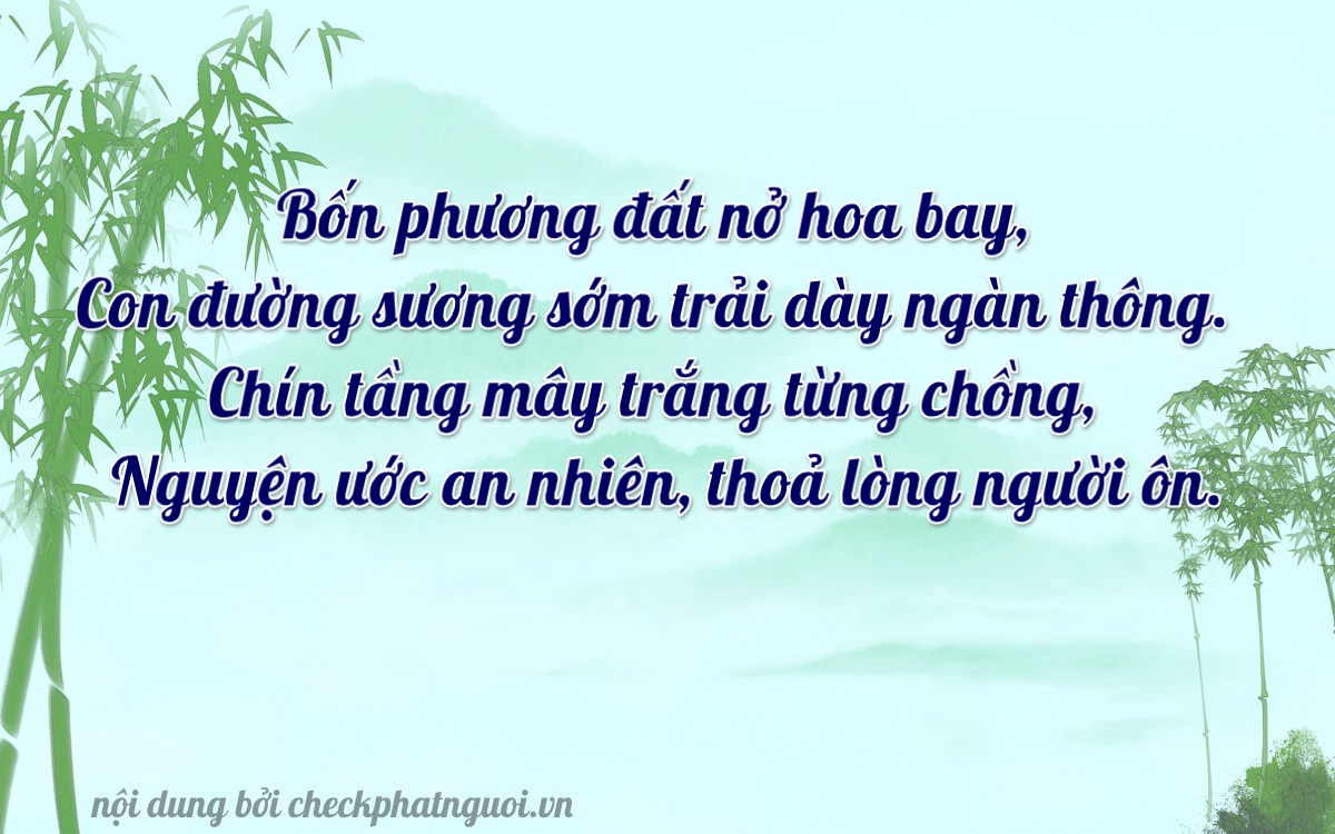 Bài thơ ý nghĩa cho <b>biển số 62K1-43095</b> tại website checkphatnguoi.vn
