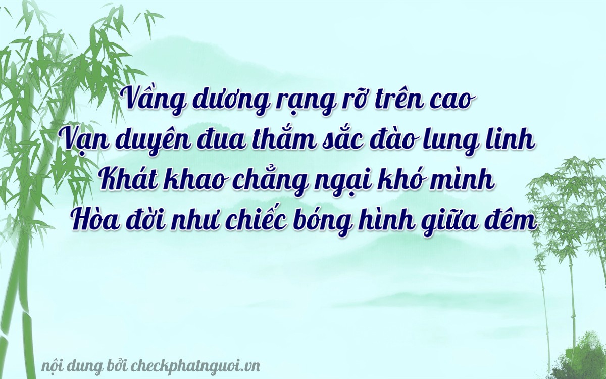 Bài thơ ý nghĩa cho <b>biển số 62K1-47797</b> tại website checkphatnguoi.vn