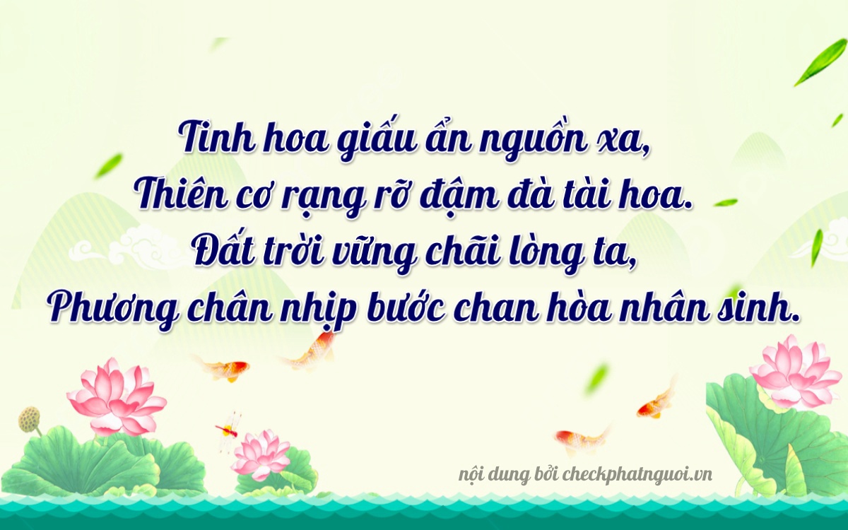 Bài thơ ý nghĩa cho <b>biển số 62K1-48979</b> tại website checkphatnguoi.vn