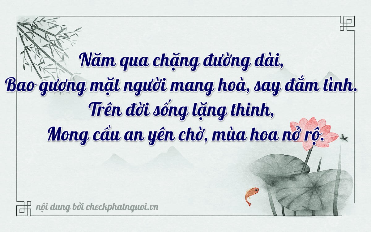 Bài thơ ý nghĩa cho <b>biển số 62K1-52553</b> tại website checkphatnguoi.vn