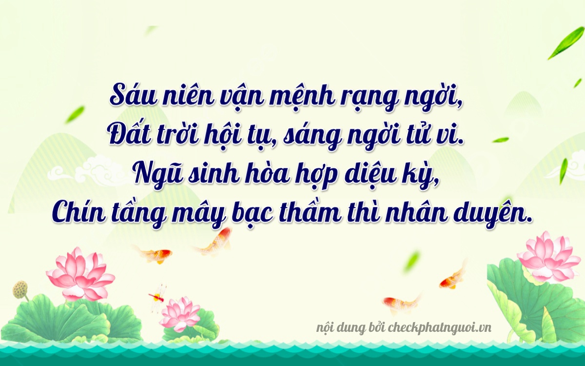 Bài thơ ý nghĩa cho <b>biển số 62K1-56329</b> tại website checkphatnguoi.vn