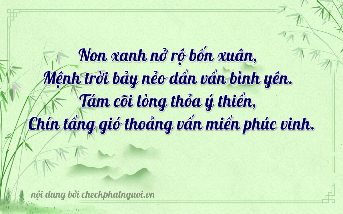 Bài thơ ý nghĩa cho <b>biển số 62K-43789</b> tại website checkphatnguoi.vn