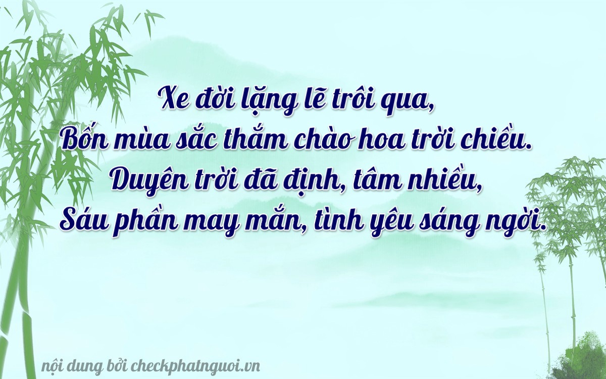 Bài thơ ý nghĩa cho <b>biển số 62L1-44567</b> tại website checkphatnguoi.vn