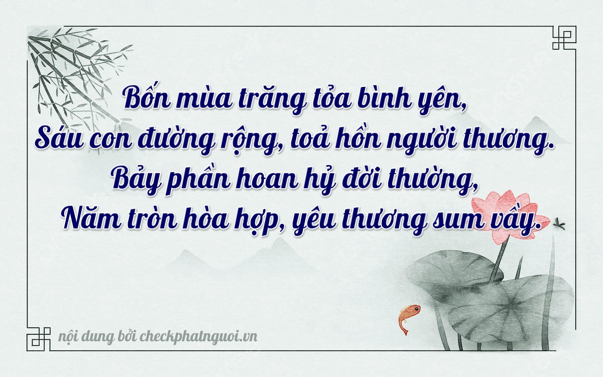 Bài thơ ý nghĩa cho <b>biển số 62L1-47656</b> tại website checkphatnguoi.vn
