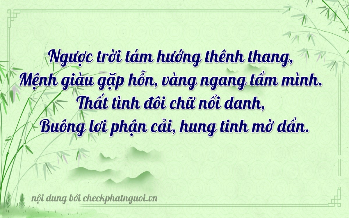 Bài thơ ý nghĩa cho <b>biển số 62L1-99787</b> tại website checkphatnguoi.vn