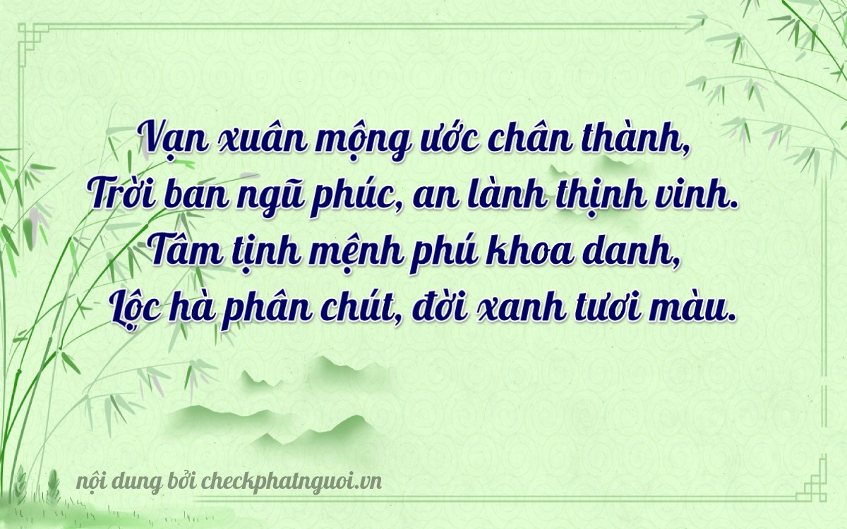 Bài thơ ý nghĩa cho <b>biển số 62P1-76486</b> tại website checkphatnguoi.vn