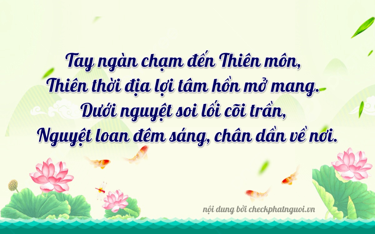 Bài thơ ý nghĩa cho <b>biển số 62P2-07307</b> tại website checkphatnguoi.vn