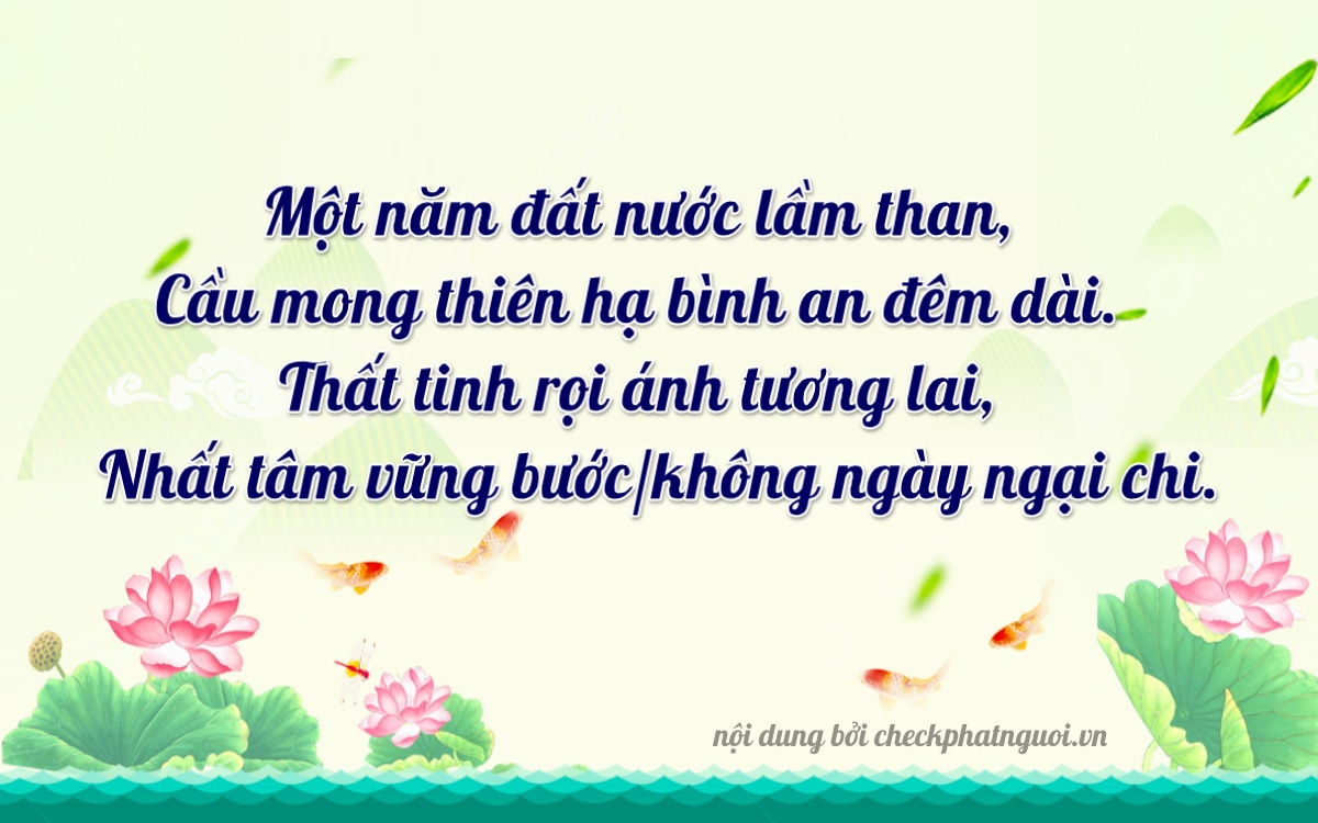 Bài thơ ý nghĩa cho <b>biển số 62P2-13571</b> tại website checkphatnguoi.vn
