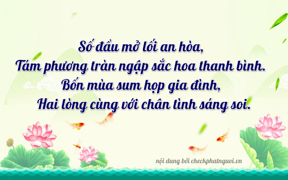 Bài thơ ý nghĩa cho <b>biển số 62P2-18423</b> tại website checkphatnguoi.vn