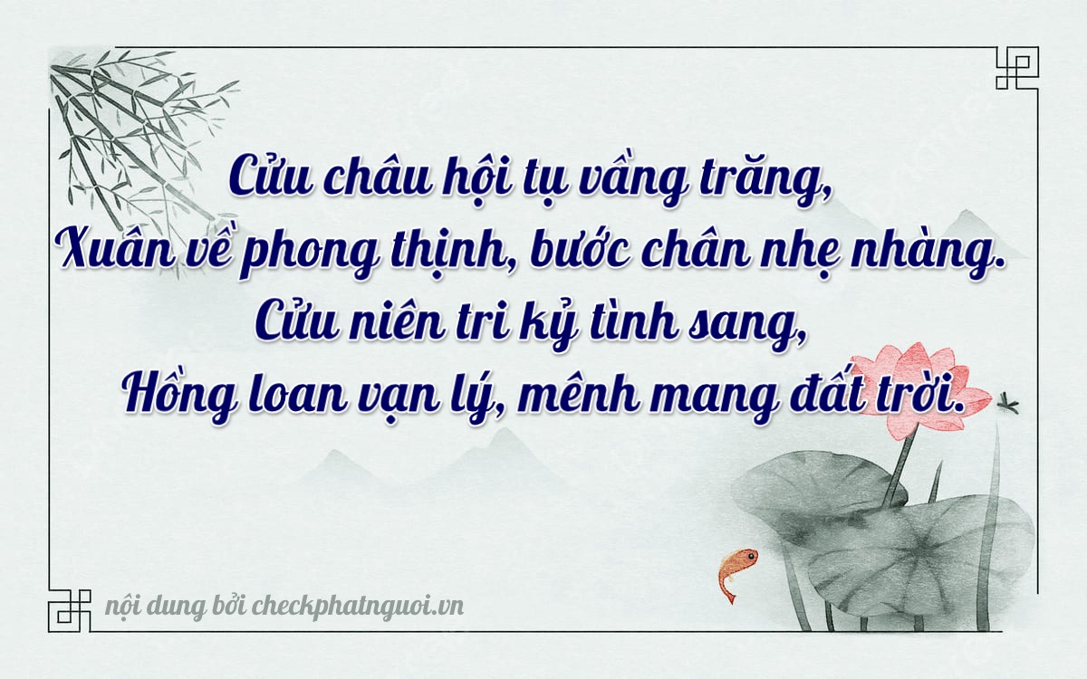 Bài thơ ý nghĩa cho <b>biển số 62P2-29969</b> tại website checkphatnguoi.vn