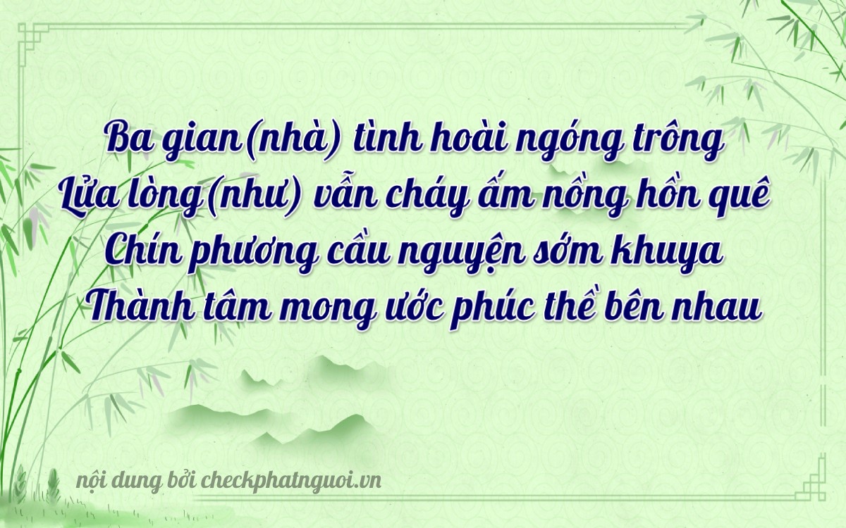 Bài thơ ý nghĩa cho <b>biển số 62P2-32984</b> tại website checkphatnguoi.vn
