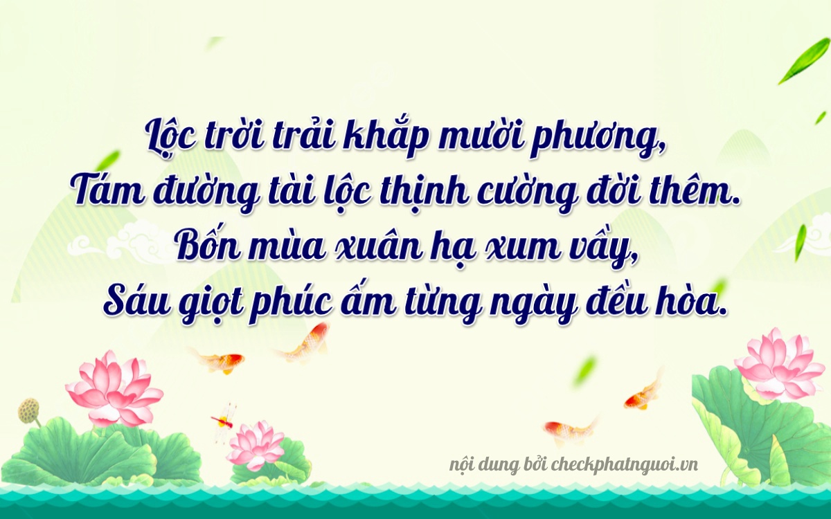 Bài thơ ý nghĩa cho <b>biển số 62S1-18486</b> tại website checkphatnguoi.vn
