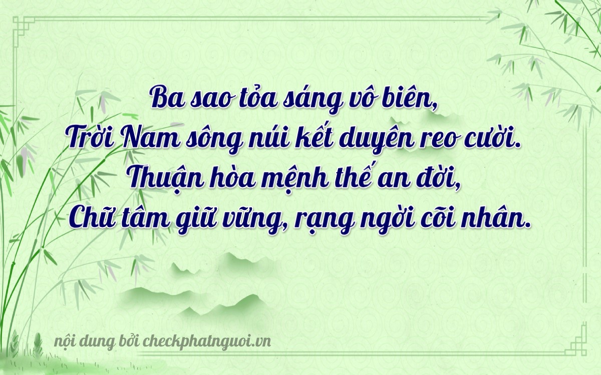 Bài thơ ý nghĩa cho <b>biển số 62T-35605</b> tại website checkphatnguoi.vn