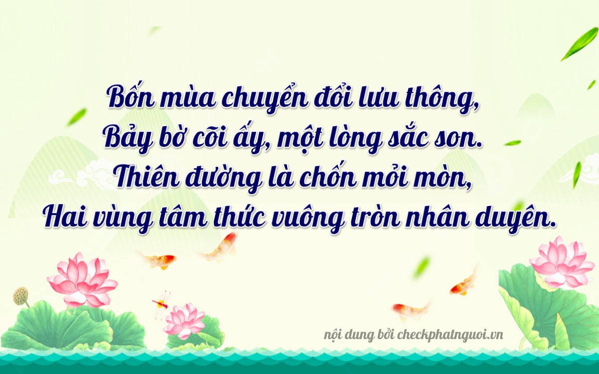 Bài thơ ý nghĩa cho <b>biển số 62U1-04723</b> tại website checkphatnguoi.vn