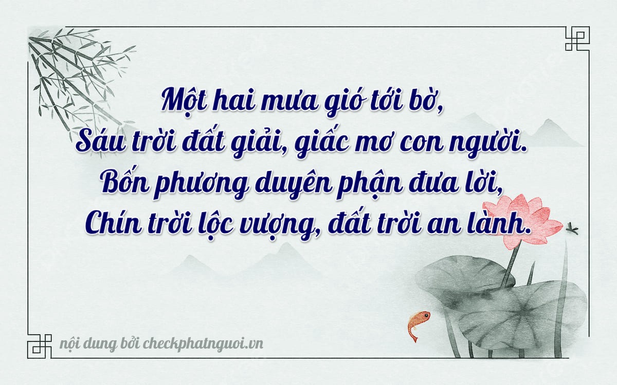 Bài thơ ý nghĩa cho <b>biển số 62U1-16249</b> tại website checkphatnguoi.vn