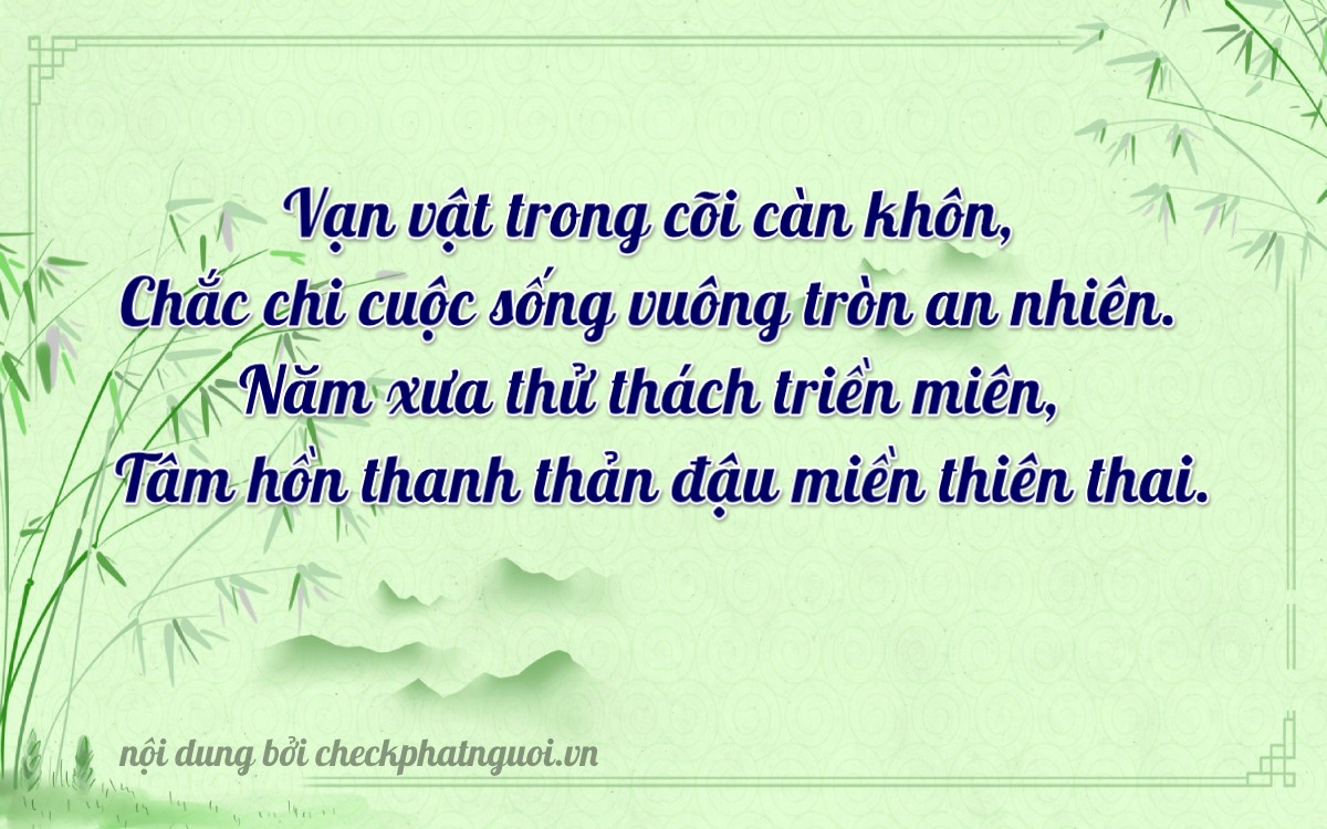 Bài thơ ý nghĩa cho <b>biển số 63753</b> tại website checkphatnguoi.vn