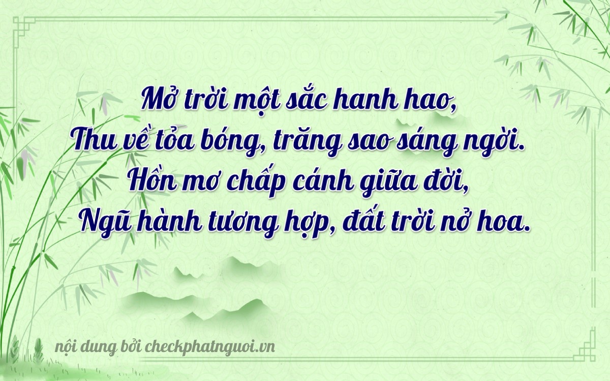 Bài thơ ý nghĩa cho <b>biển số 63A-14560</b> tại website checkphatnguoi.vn