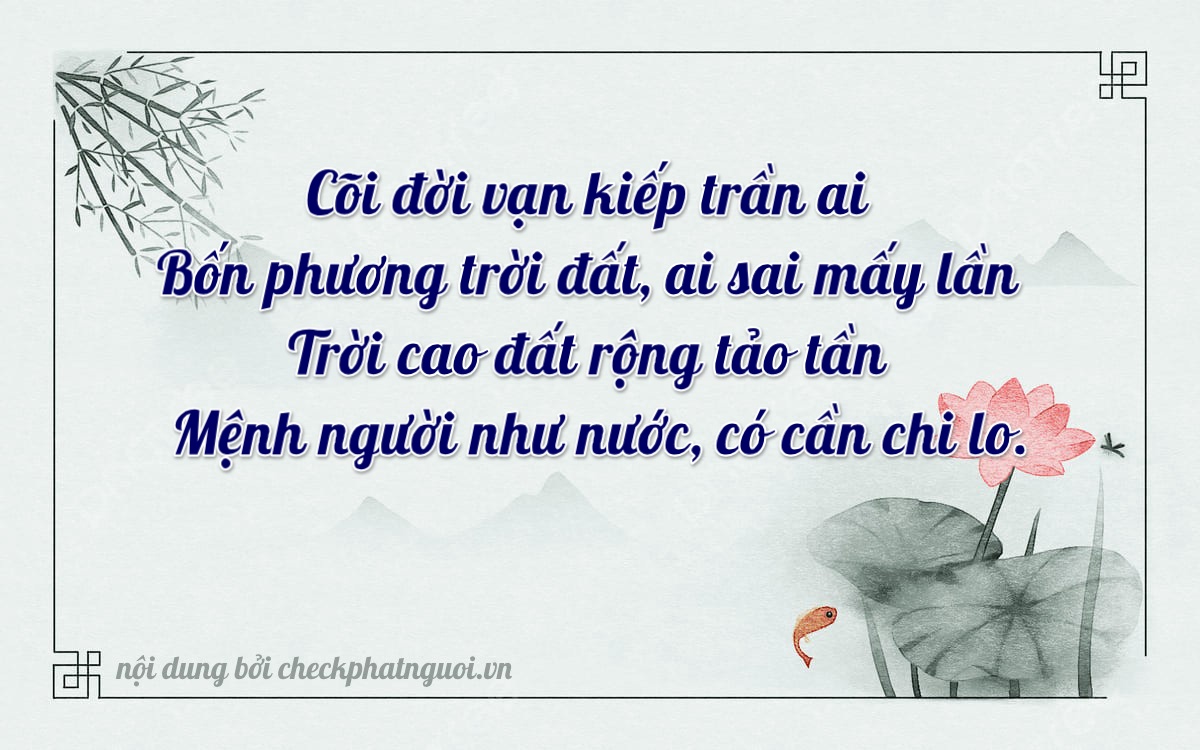 Bài thơ ý nghĩa cho <b>biển số 63A-22540</b> tại website checkphatnguoi.vn