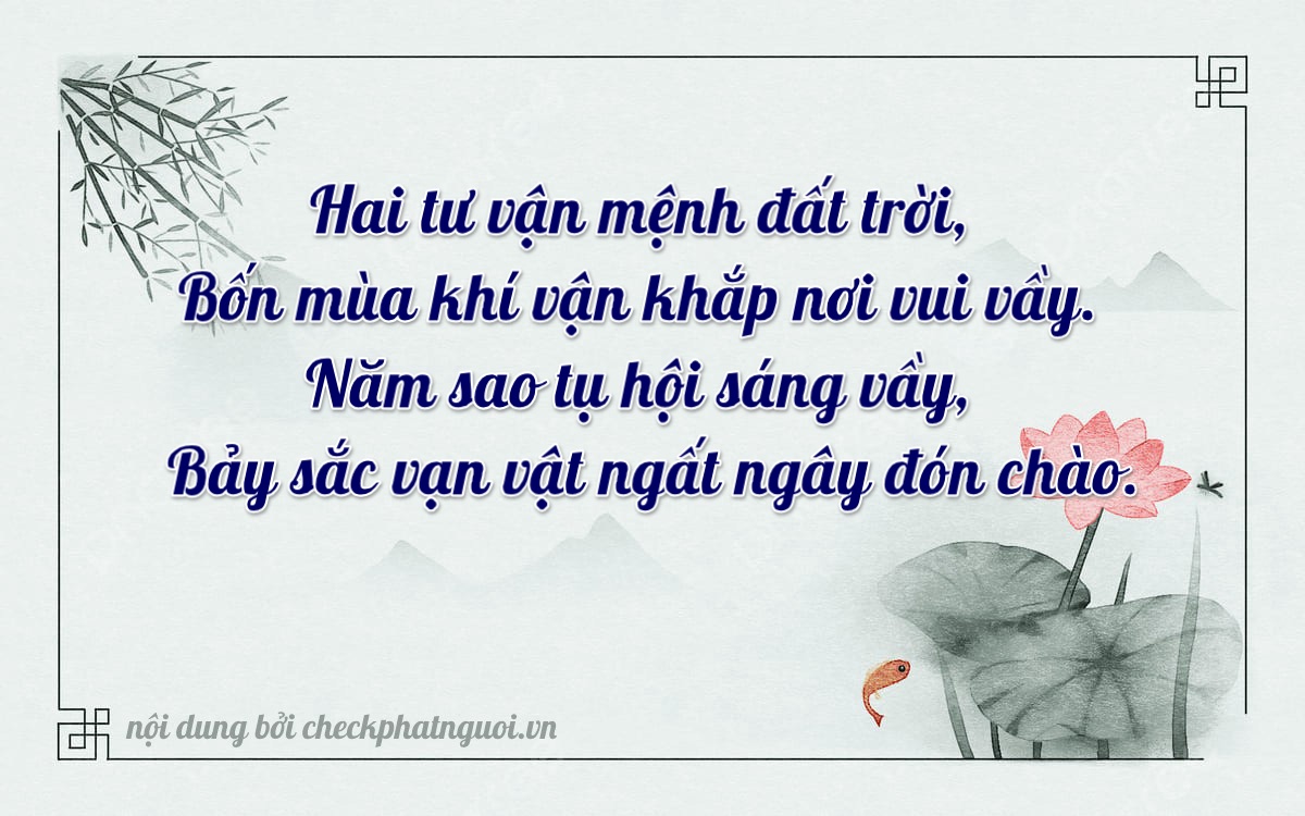 Bài thơ ý nghĩa cho <b>biển số 63A-24574</b> tại website checkphatnguoi.vn