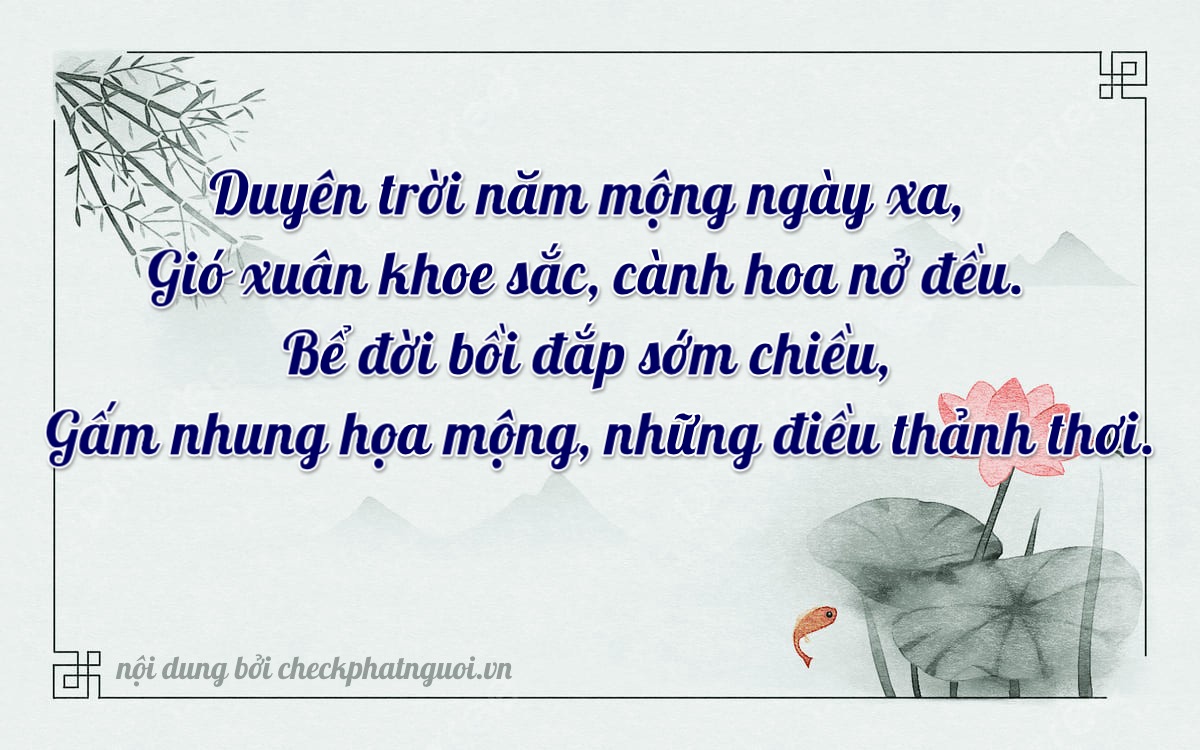 Bài thơ ý nghĩa cho <b>biển số 63A-28235</b> tại website checkphatnguoi.vn