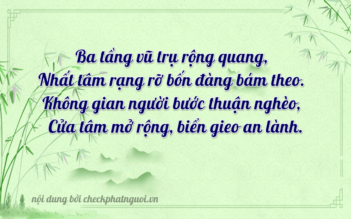 Bài thơ ý nghĩa cho <b>biển số 63A-30143</b> tại website checkphatnguoi.vn