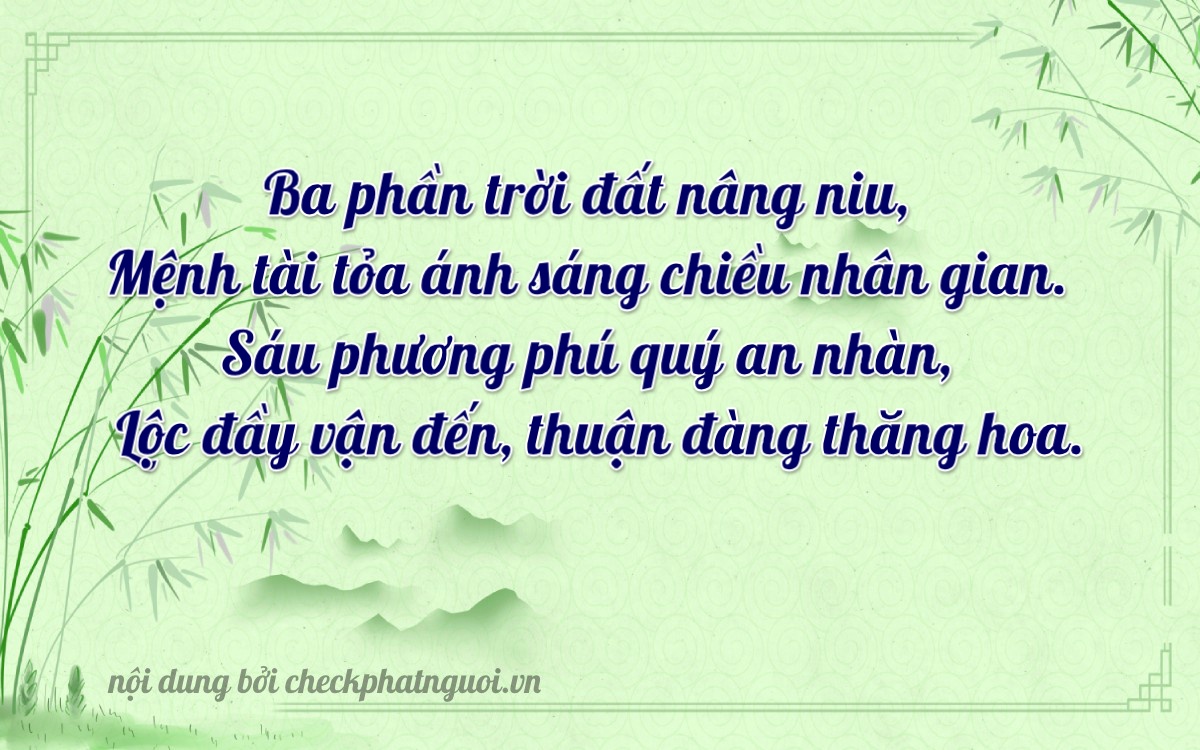 Bài thơ ý nghĩa cho <b>biển số 63A-30660</b> tại website checkphatnguoi.vn