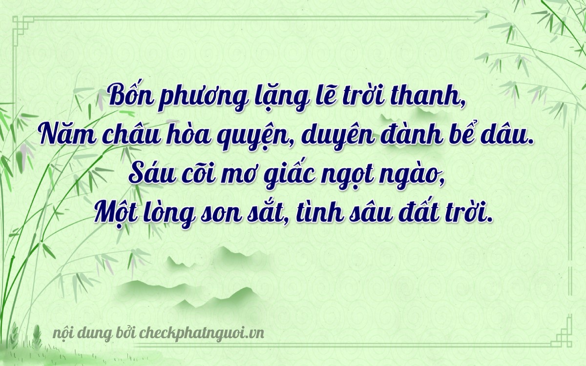 Bài thơ ý nghĩa cho <b>biển số 63A-41561</b> tại website checkphatnguoi.vn