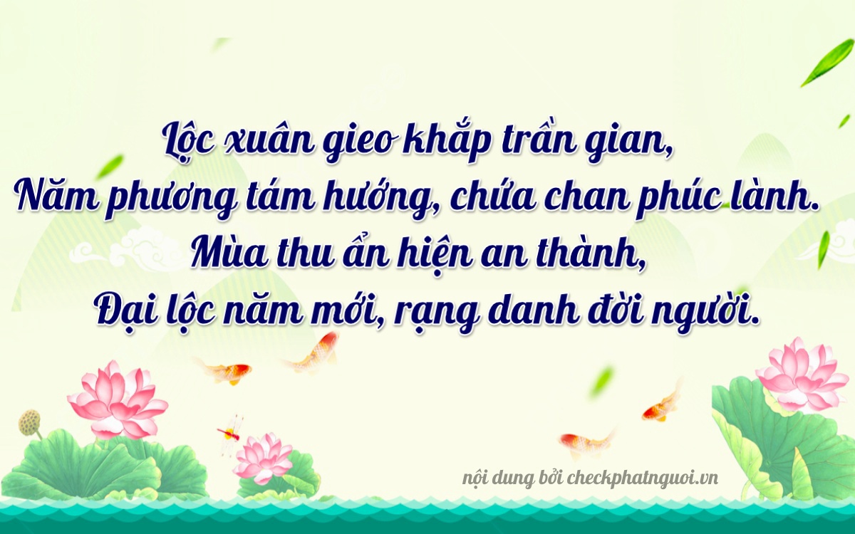 Bài thơ ý nghĩa cho <b>biển số 63AA-12222</b> tại website checkphatnguoi.vn