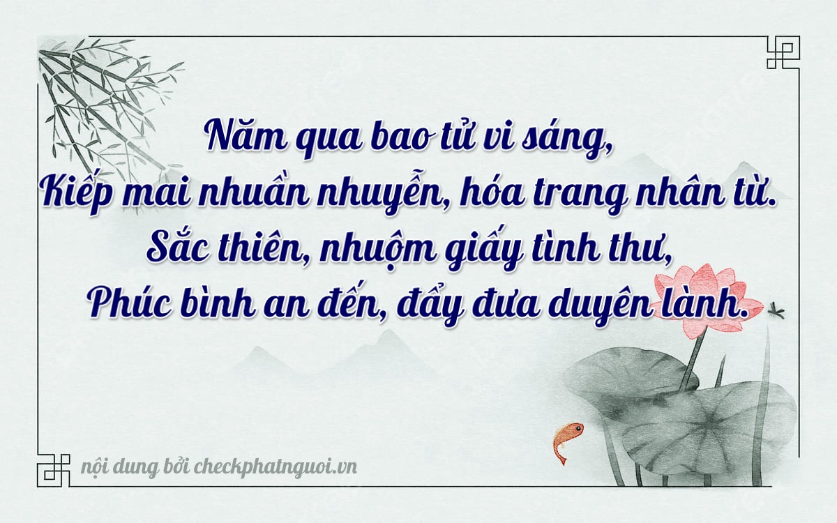 Bài thơ ý nghĩa cho <b>biển số 63AA-30553</b> tại website checkphatnguoi.vn