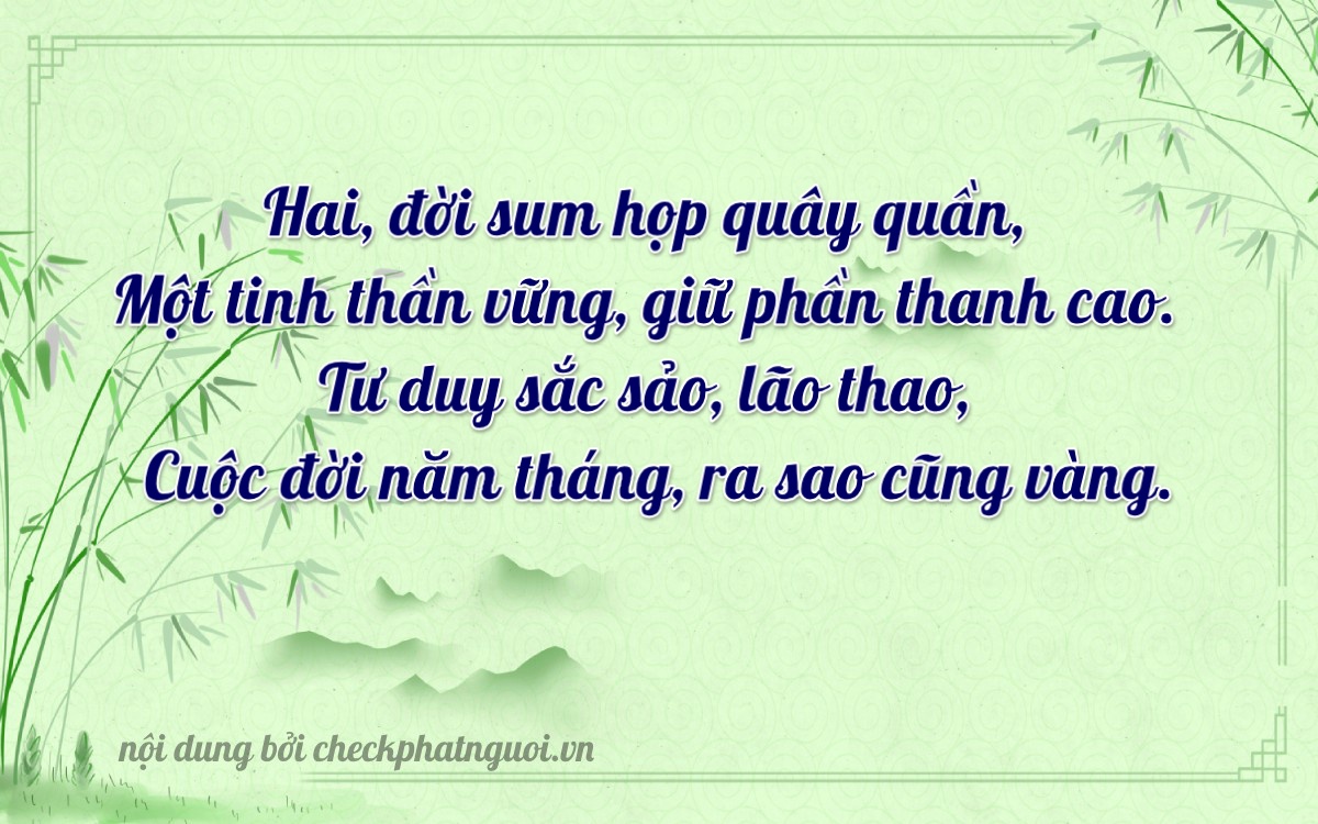 Bài thơ ý nghĩa cho <b>biển số 63AC-21452</b> tại website checkphatnguoi.vn