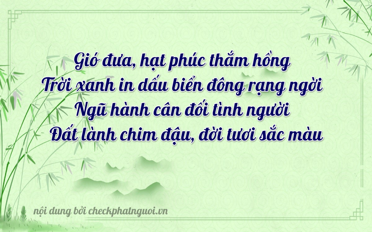 Bài thơ ý nghĩa cho <b>biển số 63AD-15326</b> tại website checkphatnguoi.vn