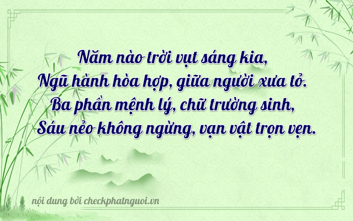 Bài thơ ý nghĩa cho <b>biển số 63AK-05036</b> tại website checkphatnguoi.vn
