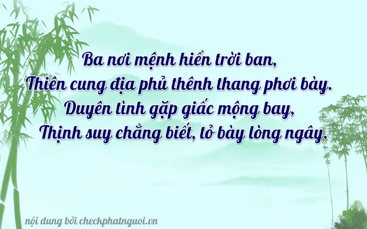 Bài thơ ý nghĩa cho <b>biển số 63AL-03319</b> tại website checkphatnguoi.vn