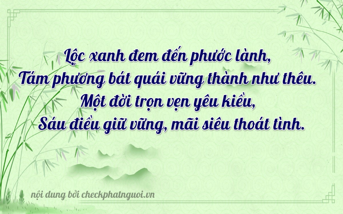 Bài thơ ý nghĩa cho <b>biển số 63AM-01816</b> tại website checkphatnguoi.vn