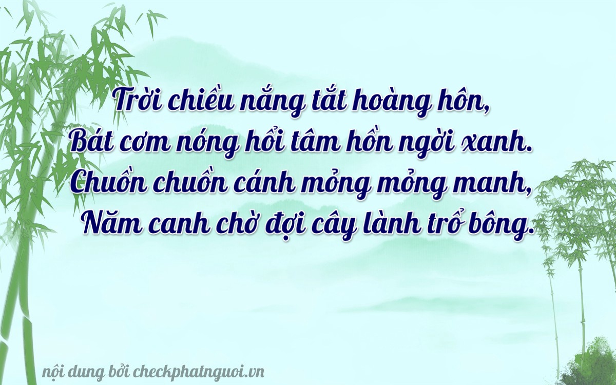 Bài thơ ý nghĩa cho <b>biển số 63AM-08795</b> tại website checkphatnguoi.vn