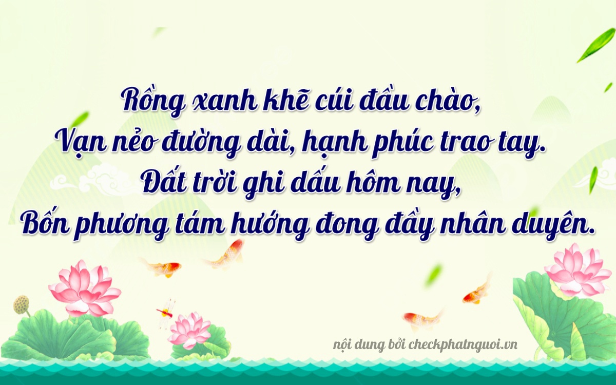 Bài thơ ý nghĩa cho <b>biển số 63AM-09469</b> tại website checkphatnguoi.vn