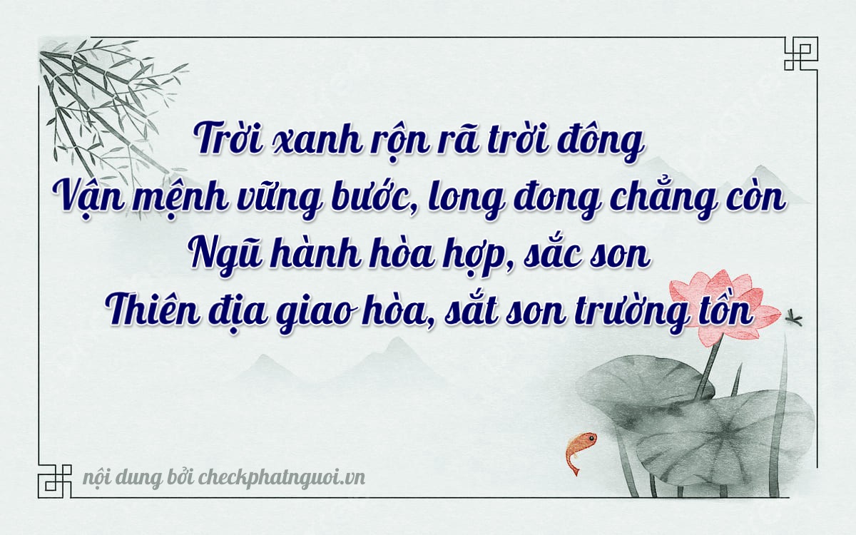 Bài thơ ý nghĩa cho <b>biển số 63AM-13335</b> tại website checkphatnguoi.vn