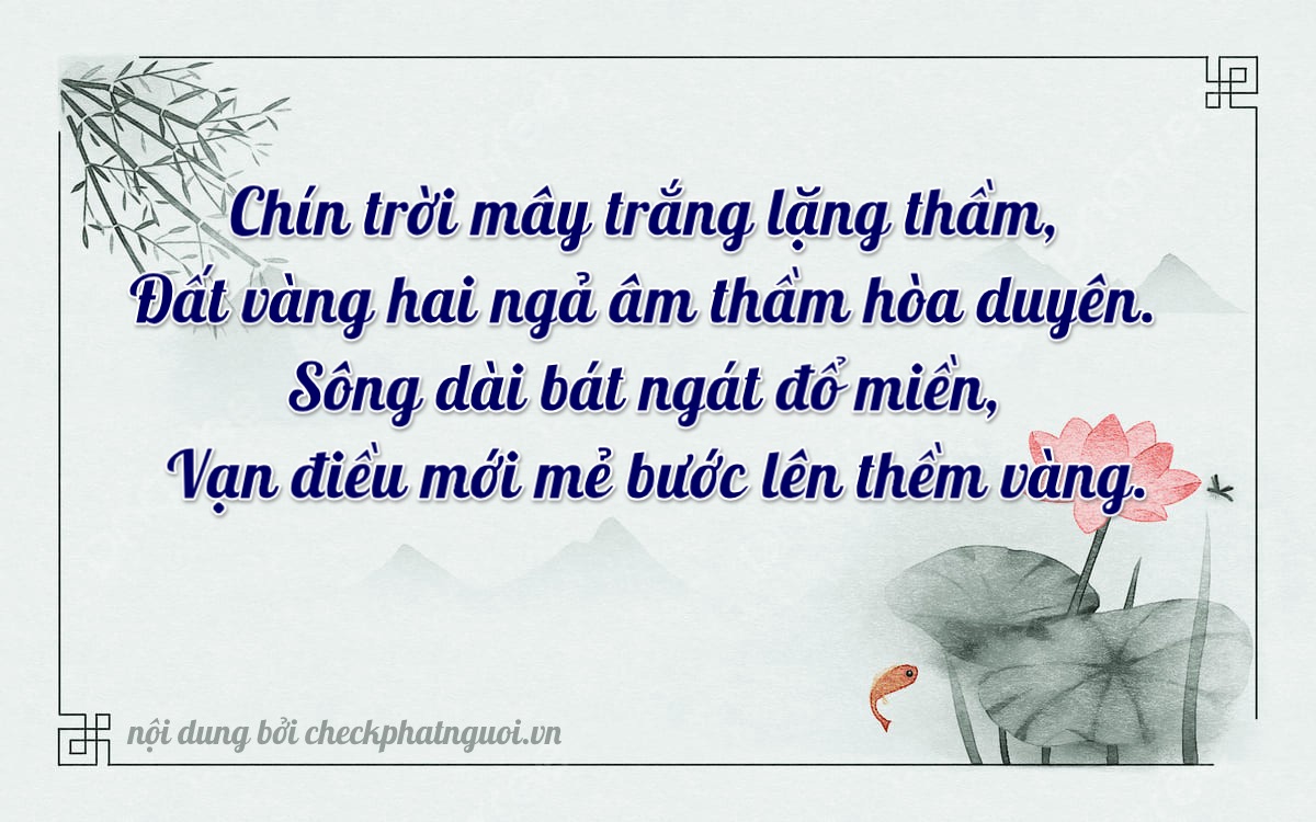 Bài thơ ý nghĩa cho <b>biển số 63AN-09289</b> tại website checkphatnguoi.vn