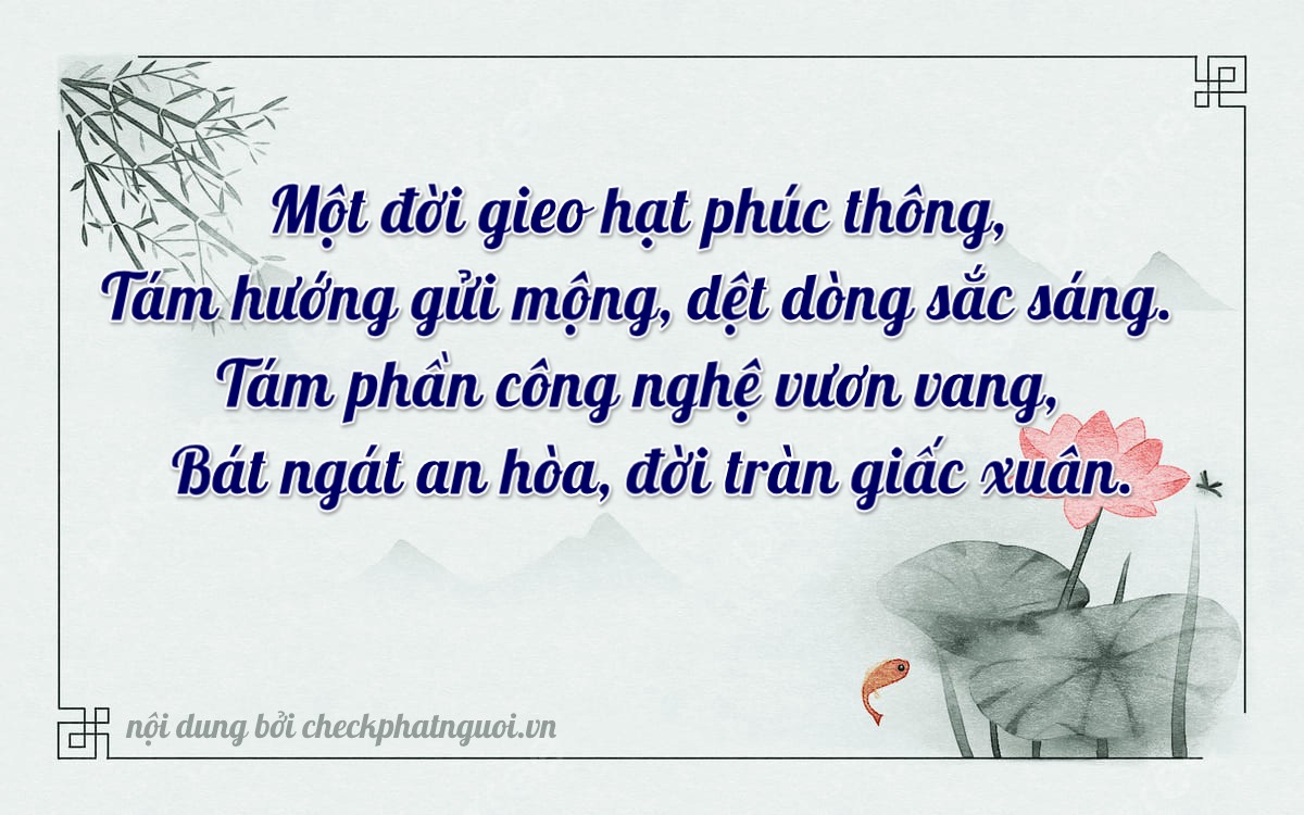 Bài thơ ý nghĩa cho <b>biển số 63B-01888</b> tại website checkphatnguoi.vn